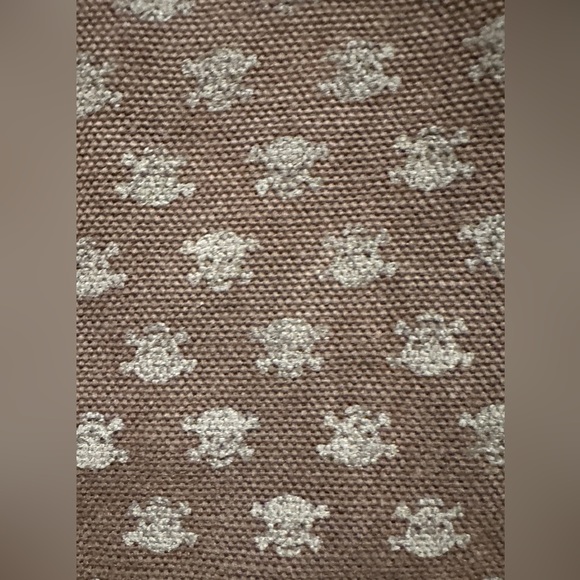 Brown canvas tote by Joia/USA, perfect white interior with no stains 15” x 13” - Picture 3 of 8